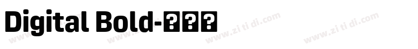 Digital Bold字体转换 Digital Bold字体转换